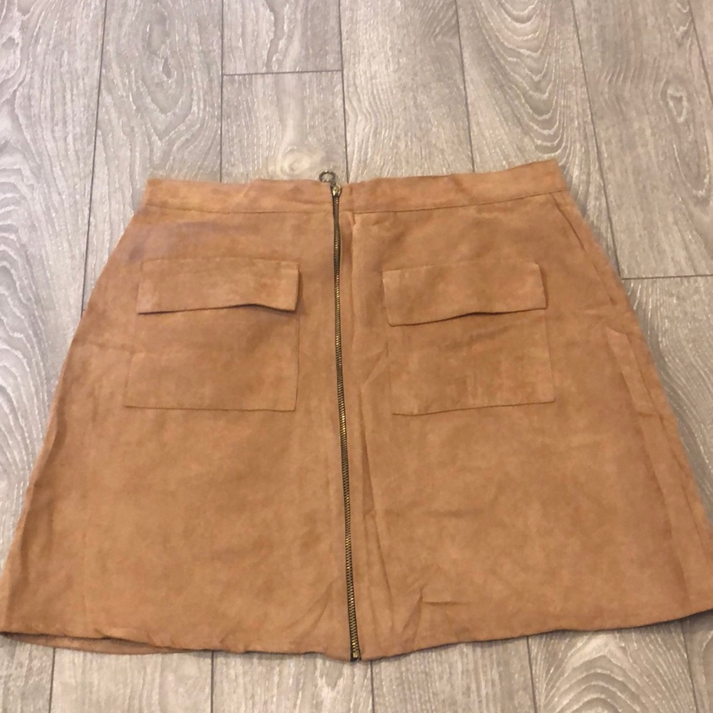 Atmosphere faux suede skirt